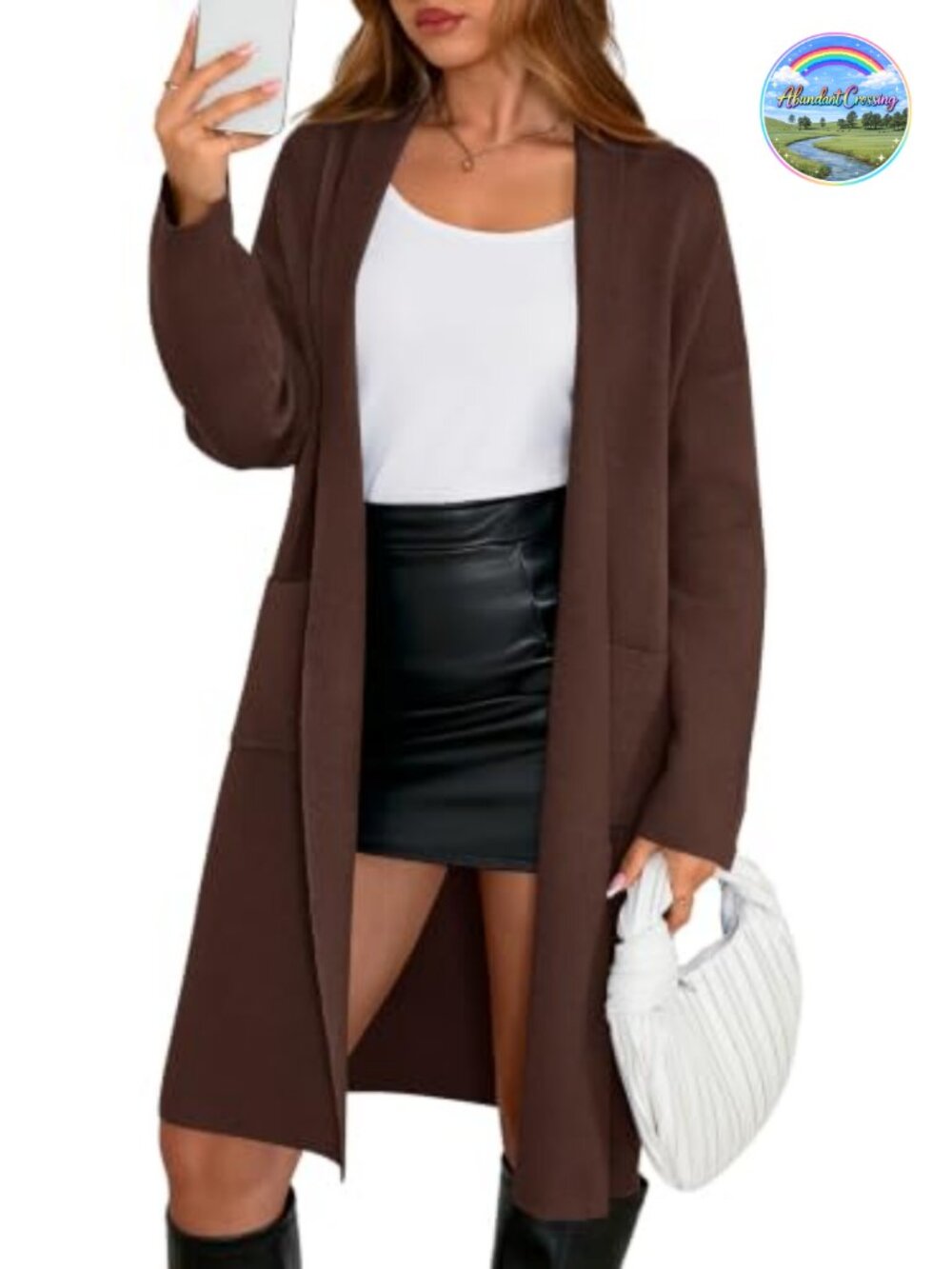 Long Sleeve Lapel Open Front Oversized Chunky Knit Cardigan Sweater Coatigan